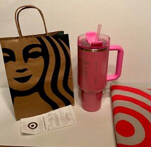 Target Stanley x Starbucks 2024 Winter Pink 40oz Tumbler New Target Exclusive - Sold on eBay January 15th, 2024 for $275.00 (10 bids) 