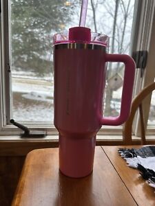 Stanley X Starbucks Tumbler 40 Oz Pink Limited Edition Target PRE-OWNED - Sold on eBay February 2nd, 2024 for $225.00