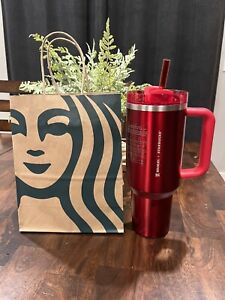 Starbucks X Stanley Holiday 2023 Collab (40 oz) Red Tumbler - Sold on eBay November 3rd, 2023 for $152.50 (31 bids) 