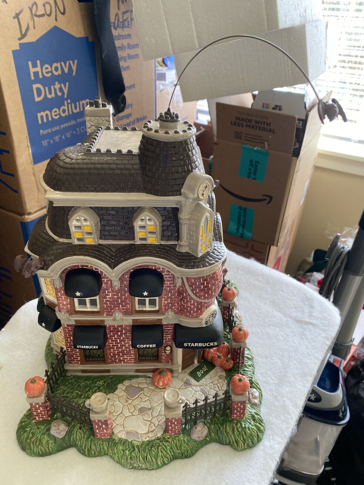 Starbucks 1998 Lighted Haunted Halloween House SKU 178670 - PERFECT NEW IN BOX! - Sold on eBay March 16th, 2025 for $549.00