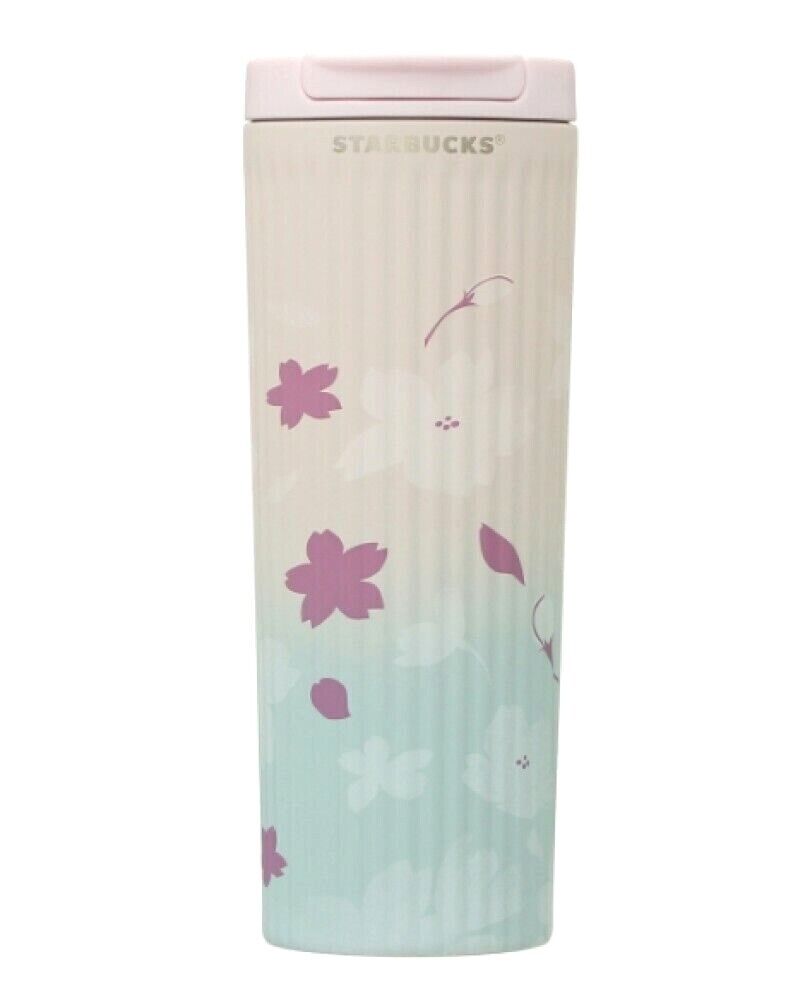 STARBUCKS JAPAN SAKURA CHERRY BLOSSOM 2021 PLEATED STAINLESS NEW SHIPS FROM USA - Sold on eBay December 25th, 2024 for $67.95
