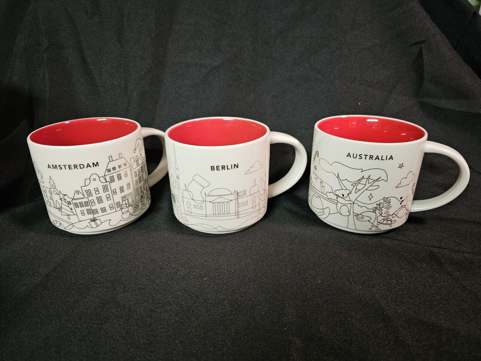 STARBUCKS BERLIN, Amsterdam and Australia Christmas 2017 -  (YAH) 14 Oz. Mug - Sold on eBay December 9th, 2024 for $120.00 (1 bids) 