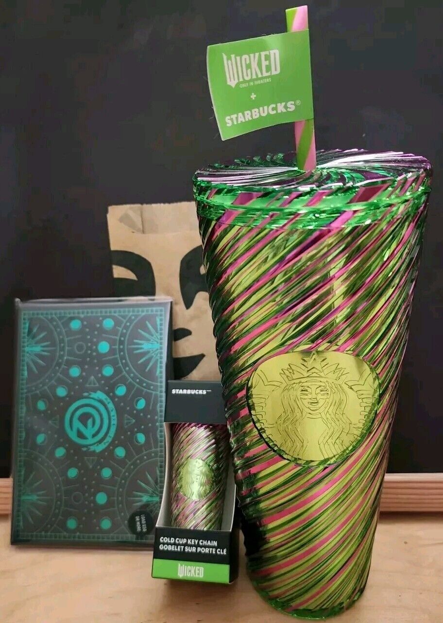 Starbucks Wicked 24oz Cold Cup Swirl Tumbler +Mini Keychain +Gold Gift Card NEW - Sold on eBay January 7th, 2025 for $140.00
