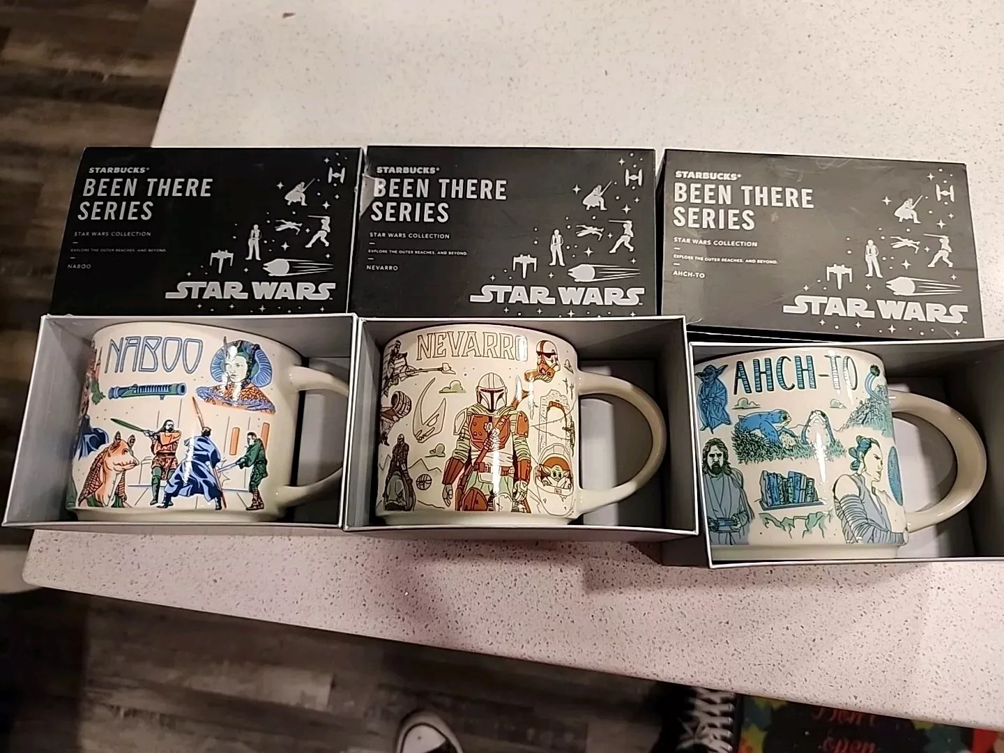 Disney Parks Star Wars Starbucks Been There Mug Set of 3 Naboo Ahch-to Navarro - Sold on eBay May 4th, 2025 for $93.49