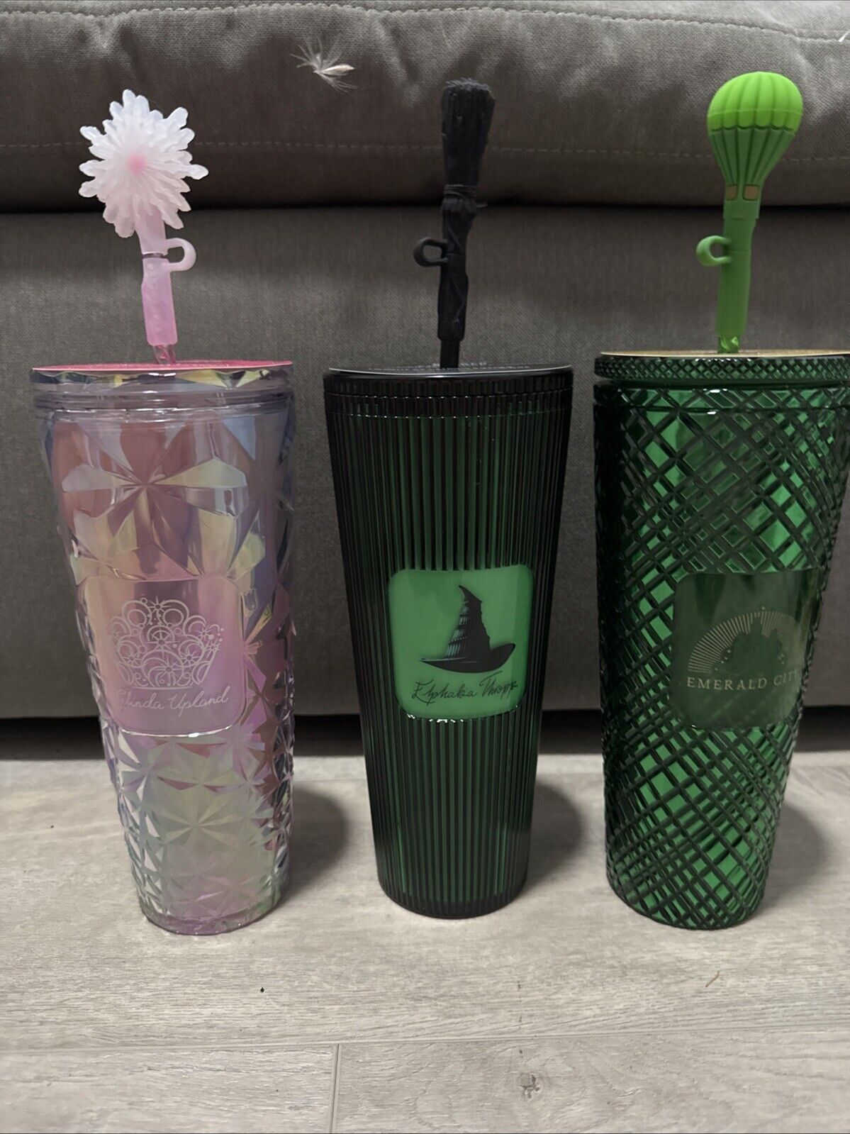 Starbucks Wicked Glinda Elphaba Emerald City Tumbler w/ Topper Set Of Three - Sold on eBay February 3rd, 2025 for $249.75
