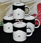 Starbucks 2012 Set Of 4 Seattle Collectors Series 3D Relief Black & White Mugs - Sold on eBay September 21st, 2024 for $75.00
