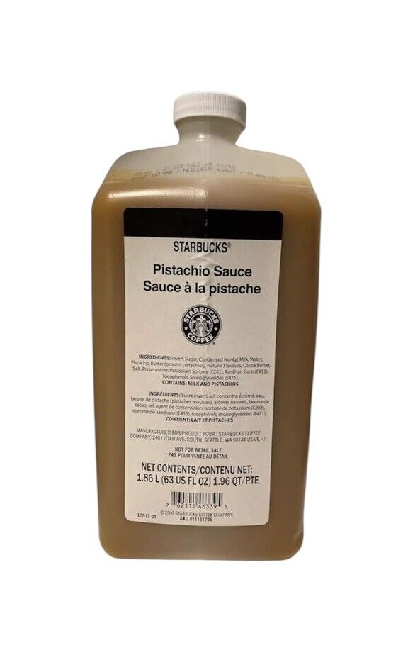 Starbucks - Pistachio Sauce - 63 OZ - NO PUMP - Sold on eBay March 13th, 2025 for $99.99