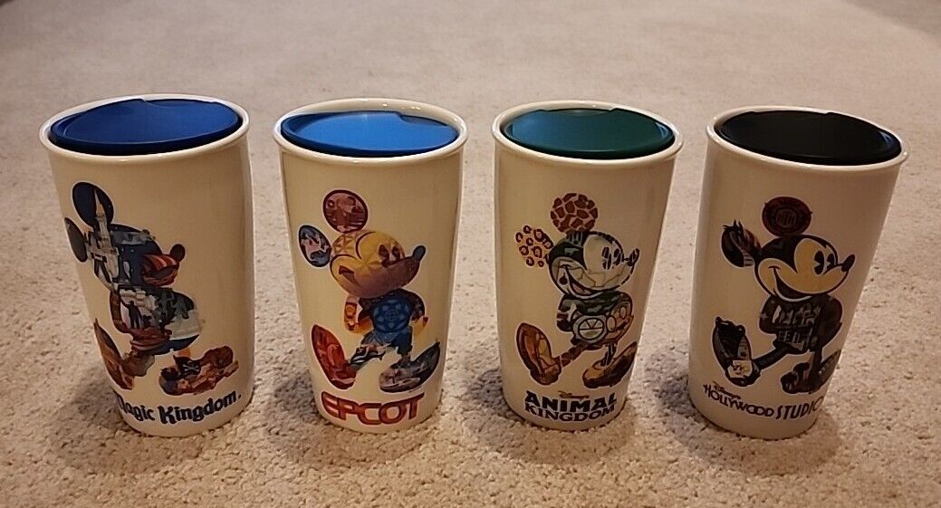 Disney Parks / Starbucks Tumblers Complete Set of 4 / Brand New / 2017 - Sold on eBay December 10th, 2024 for $99.00