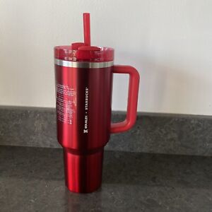 2023 Starbucks Stanley Collab Tumbler 40 oz Holiday Red Mug metallic FAST SHIP - Sold on eBay November 26th, 2023 for $199.99