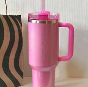 Starbucks x Stanley 40 oz Tumbler Winter Pink Target Exclusive Collab BRAND NEW - Sold on eBay February 2nd, 2024 for $316.00 (49 bids) 
