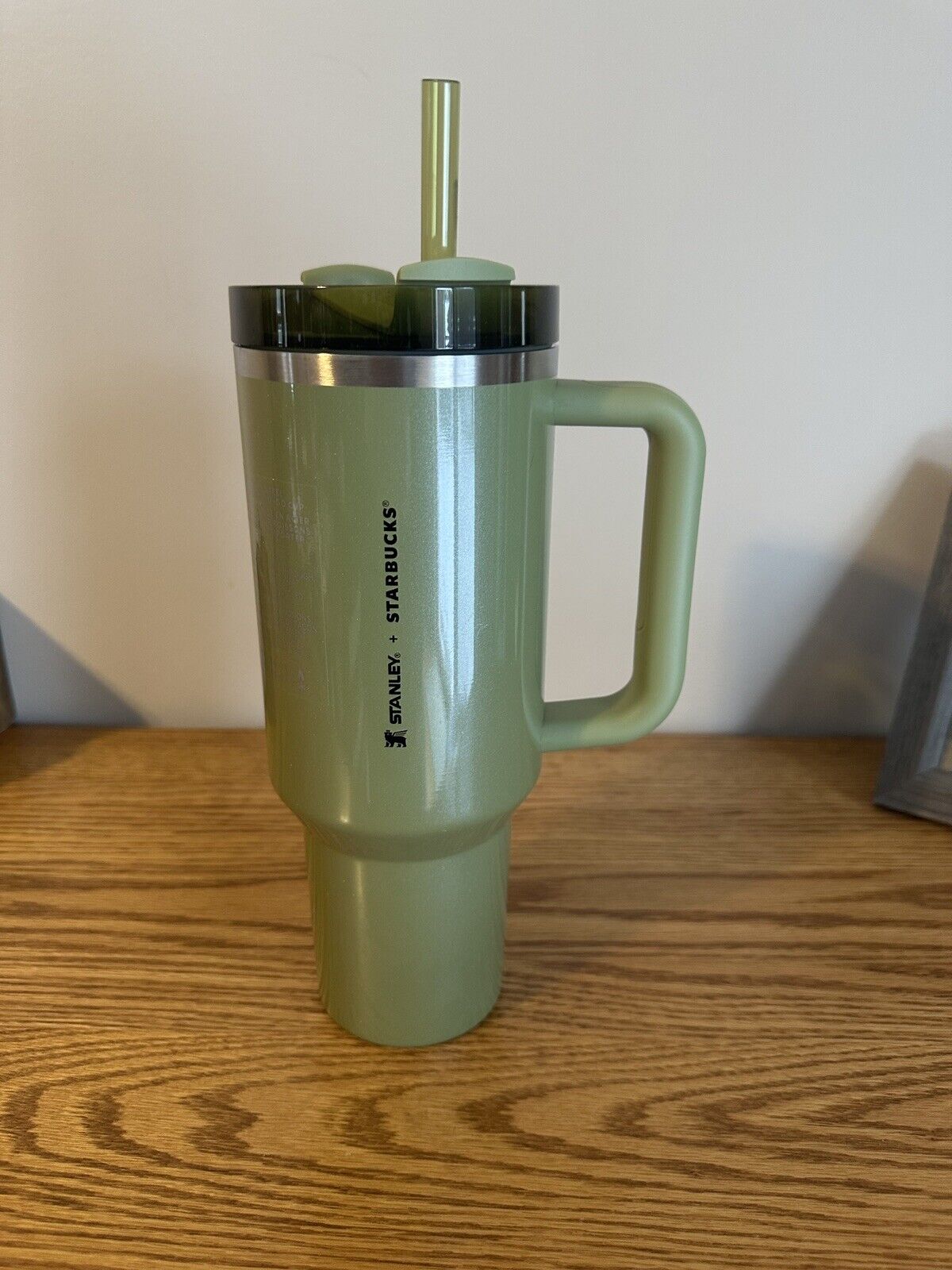 Starbucks x Stanley Olive Green Vacuum Seal Quencher 40oz Tumbler Fall 2024 New - Sold on eBay January 26th, 2025 for $68.00 (7 bids) 