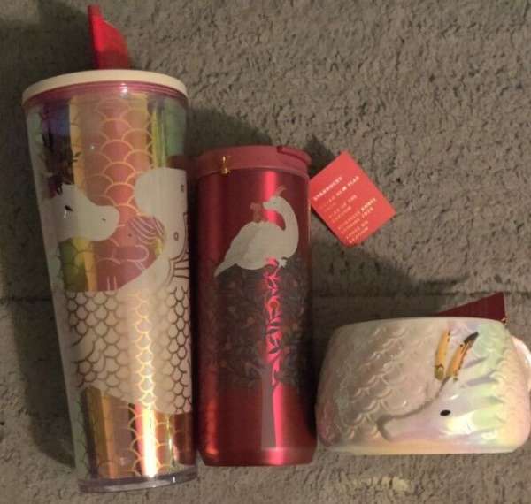 Starbucks 2024 Lunar New Year of the Dragon Full Set 12oz 14oz 24oz tumbler Mug - Sold on eBay September 17th, 2024 for $159.99