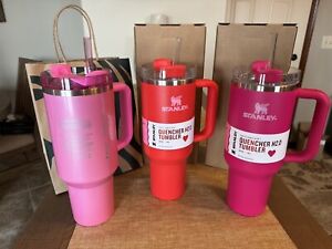 Stanley Starbucks 2024, Target Exclusive Valentines Cosmo Pink & Red - Set of 3 - Sold on eBay January 18th, 2024 for $445.00 (17 bids) 