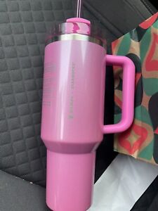 ? IN HAND ? 2024 Starbucks x Stanley Cup Holiday Tumbler 40 oz Pink - Sold on eBay January 5th, 2024 for $210.00
