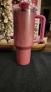 Stanley x Starbucks Exclusive Tumbler 40oz Pink NEW 2024 IN HAND FREE SHIPPING - Sold on eBay January 12th, 2024 for $395.99