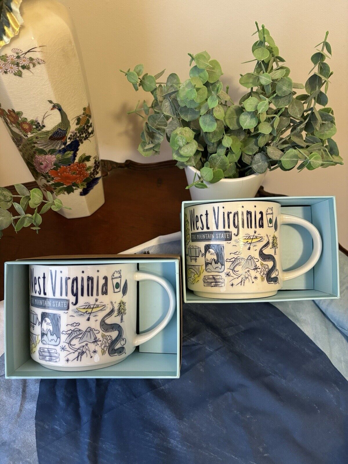 Starbucks -West Virginia-Been There Coffee Mugs - Sold on eBay February 12th, 2025 for $85.00