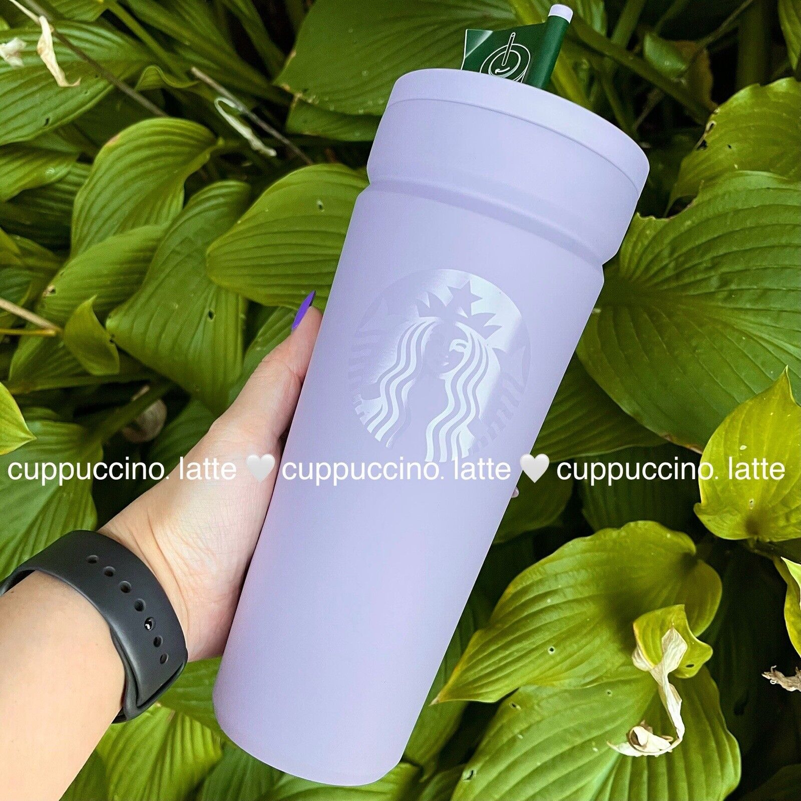 NWT Starbucks Fall2024 Matte Lilac Siren Soft Touch Leak Proof SS Tumbler - Sold on eBay March 26th, 2025 for $64.95