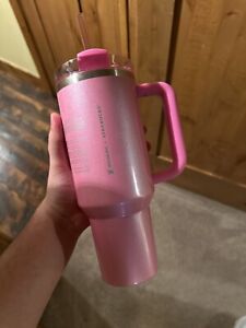 NEW Stanley x Starbucks Exclusive 2024 Pink 40oz Tumbler In Hand Ships ASAP - Sold on eBay January 4th, 2024 for $205.00