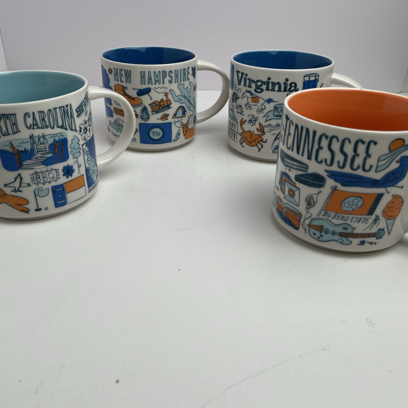 Lot Of 4 “Been There” Series Starbucks Mugs Tennessee New Hampshire Virginia NC - Sold on eBay March 30th, 2025 for $79.20