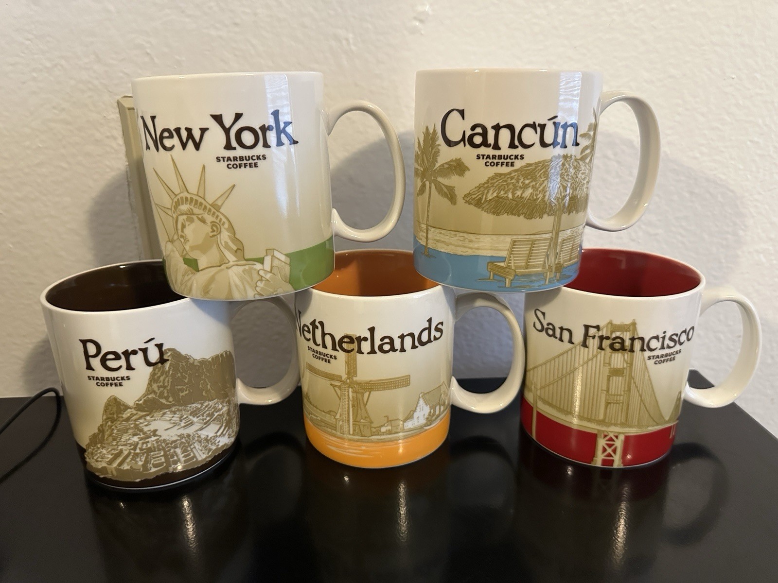 New ListingRESERVED Lot Of 5 Starbucks Mugs- Netherlands, Cancun, New York, Peru, San Fran. - Sold on eBay March 28th, 2025 for $80.00