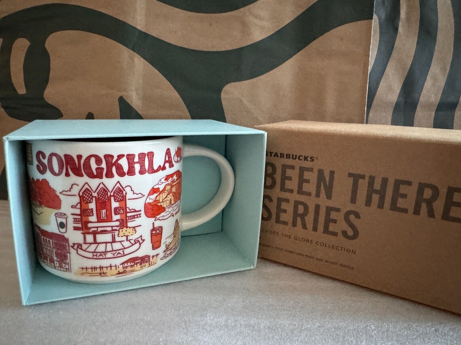 2 NWT Starbucks Songkhla Bangkok Been There You Are Here Series Coffee Mug 14oz - Sold on eBay February 8th, 2025 for $75.00