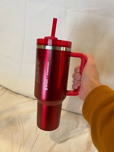 Red Starbucks Stanley Limited Edition Holiday 40oz Tumbler Mug - Sold on eBay December 9th, 2023 for $194.96