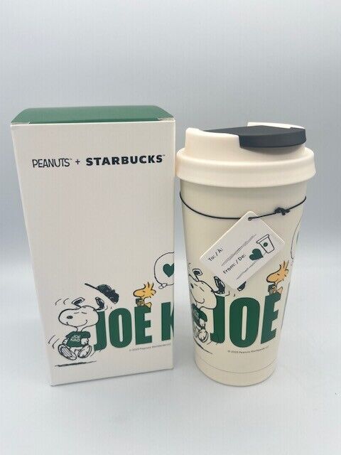 2025 PEANUTS X STARBUCKS Joe Kind Stainless Steel Tumbler 16oz Snoopy Woodstock - Sold on eBay March 28th, 2025 for $74.88