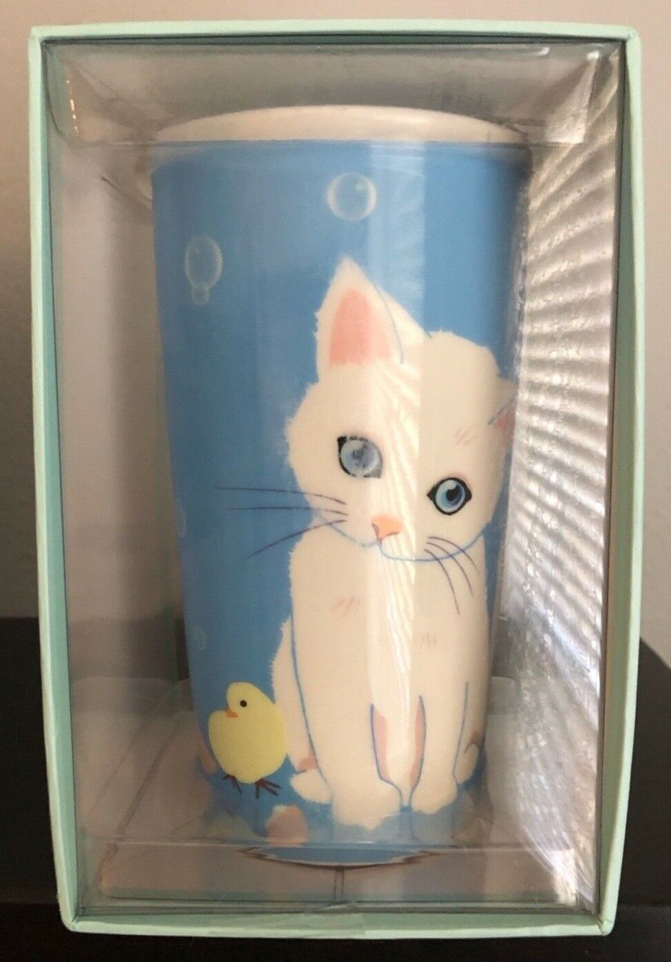 Starbucks Paul & Joe Designer Double Wall Ceramic Mug - Blue Cat - Sold on eBay January 24th, 2025 for $69.99