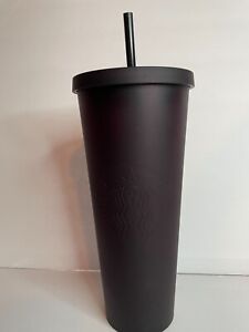 Starbucks Tumbler Cup 24 Oz Halloween 2019 Matte Plum Black Cherry Rare HTF EUC - Sold on eBay July 28th, 2023 for $200.00