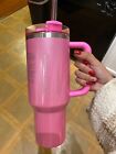 Stanley X Starbucks Tumbler 40 Oz Pink Limited Edition Target Brand Sparkle Cup - Sold on eBay February 21st, 2024 for $150.00 (1 bids) 