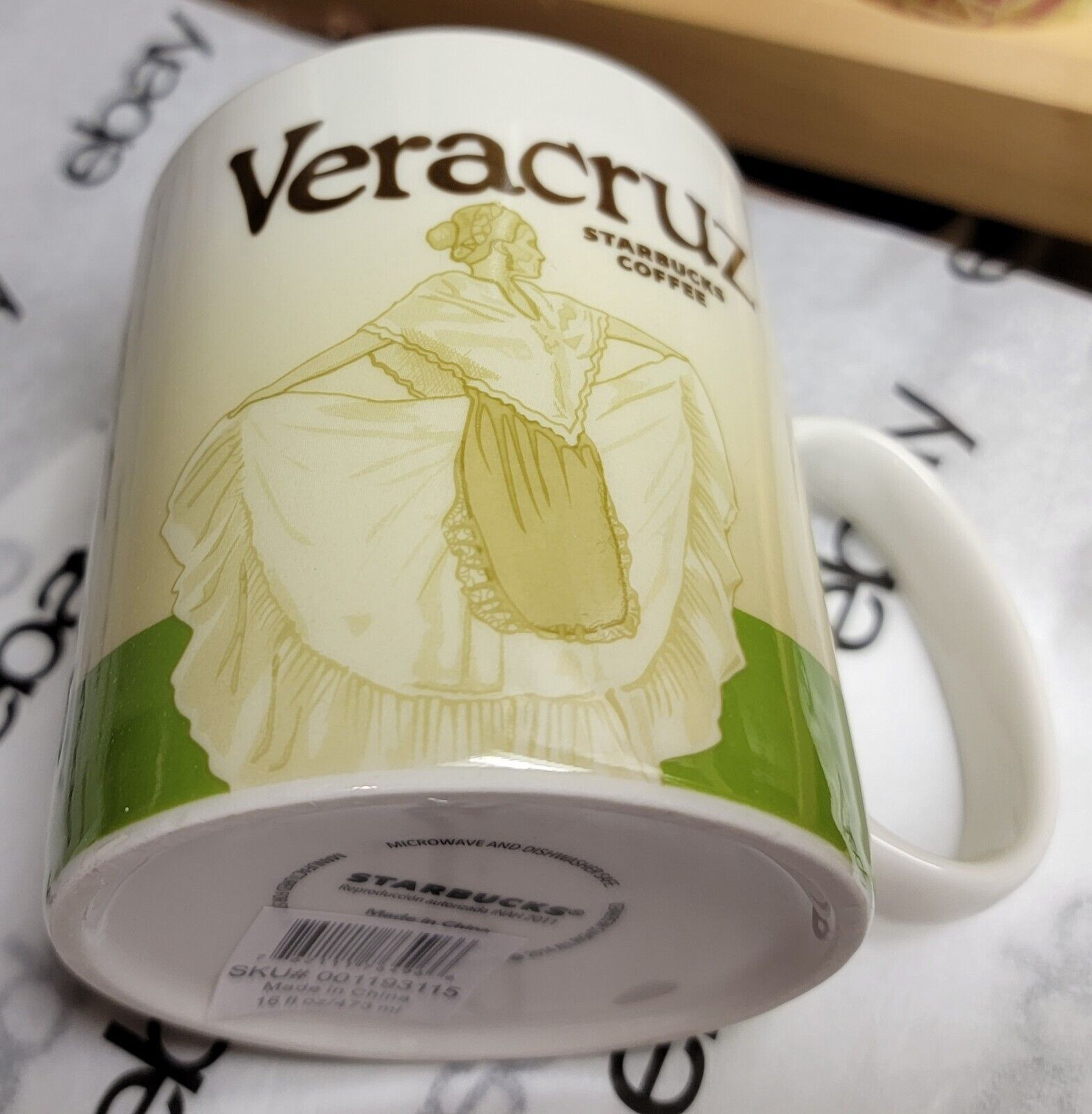 2014 STARBUCKS Coffee Mug VERACRUZ Icon 16 oz MIC w SKU, Discontinued, Mexico - Sold on eBay December 4th, 2024 for $89.95