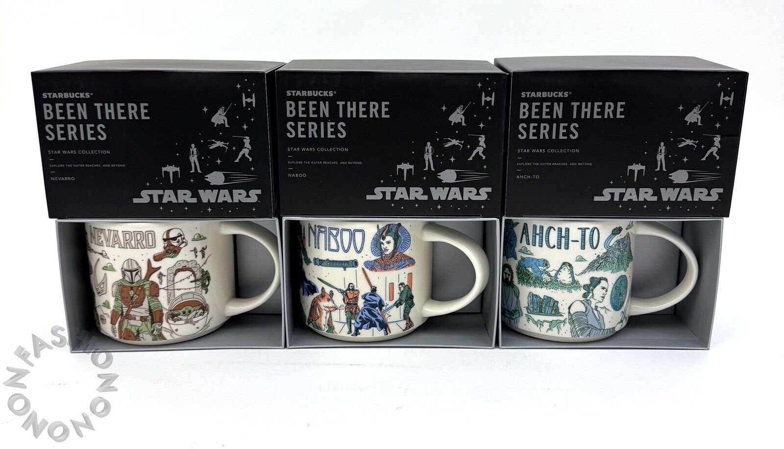 Disney Parks Star Wars Starbucks Been There Mug Set of 3 Naboo Ahch-to Navarro - Sold on eBay January 24th, 2025 for $109.99