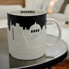 Starbucks Istanbul Turkey 3D Skyline Relief Series Black White Mug 16 oz