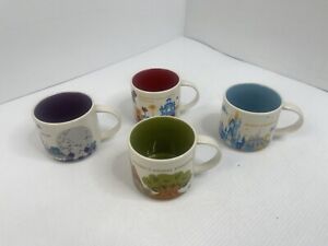 Starbucks 14oz Disney Parks Disney World Collection Set Of 4 Mugs - Sold on eBay November 27th, 2023 for $135.99