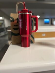 ?NEW LIMITED Starbucks x Stanley Cup Holiday 2023 Collab (40 oz) Red Tumbler ? - Sold on eBay November 13th, 2023 for $150.00