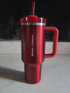 Stanley x Starbucks Holiday Red  40oz Tumbler Cup - 2023 Limited Edition - Sold on eBay February 10th, 2024 for $197.50 (31 bids) 