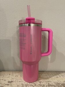 Stanley x Starbucks Exclusive 2024 Pink 40oz Tumbler NEW Release In Hand! - Sold on eBay January 10th, 2024 for $223.00 (27 bids) 