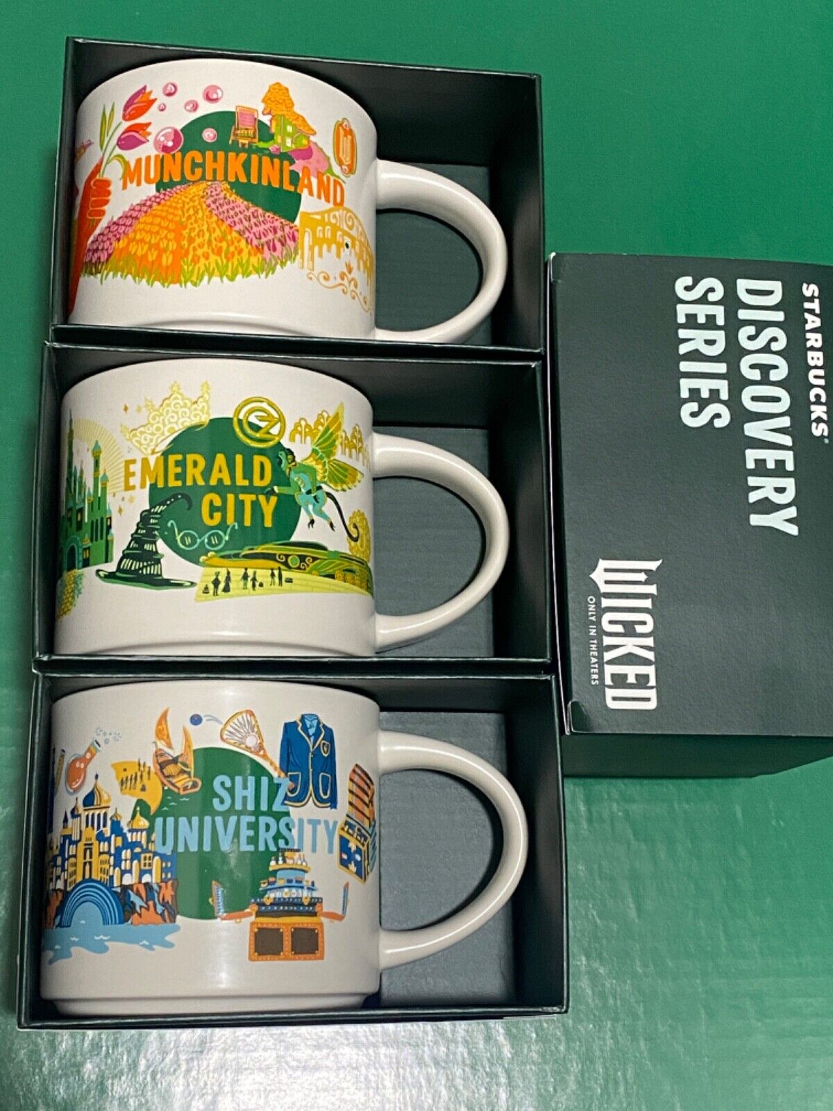 2024 Starbucks Wicked Discovery Series Set of 3 Mugs Cups 14oz Universal Studios - Sold on eBay November 28th, 2024 for $182.95