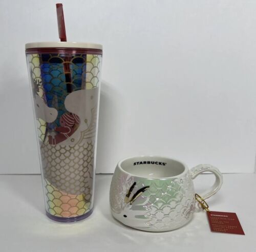 BRAND NEW 2024 Lunar Year of the Dragon STARBUCKS 24oz tumbler Plus matching mug - Sold on eBay May 1st, 2024 for $145.00