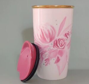 Starbucks 2015 Swarovski Crystal Mother’s Day 12 oz Ceramic Tumbler NEW AND RARE - Sold on eBay September 8th, 2023 for $175.00