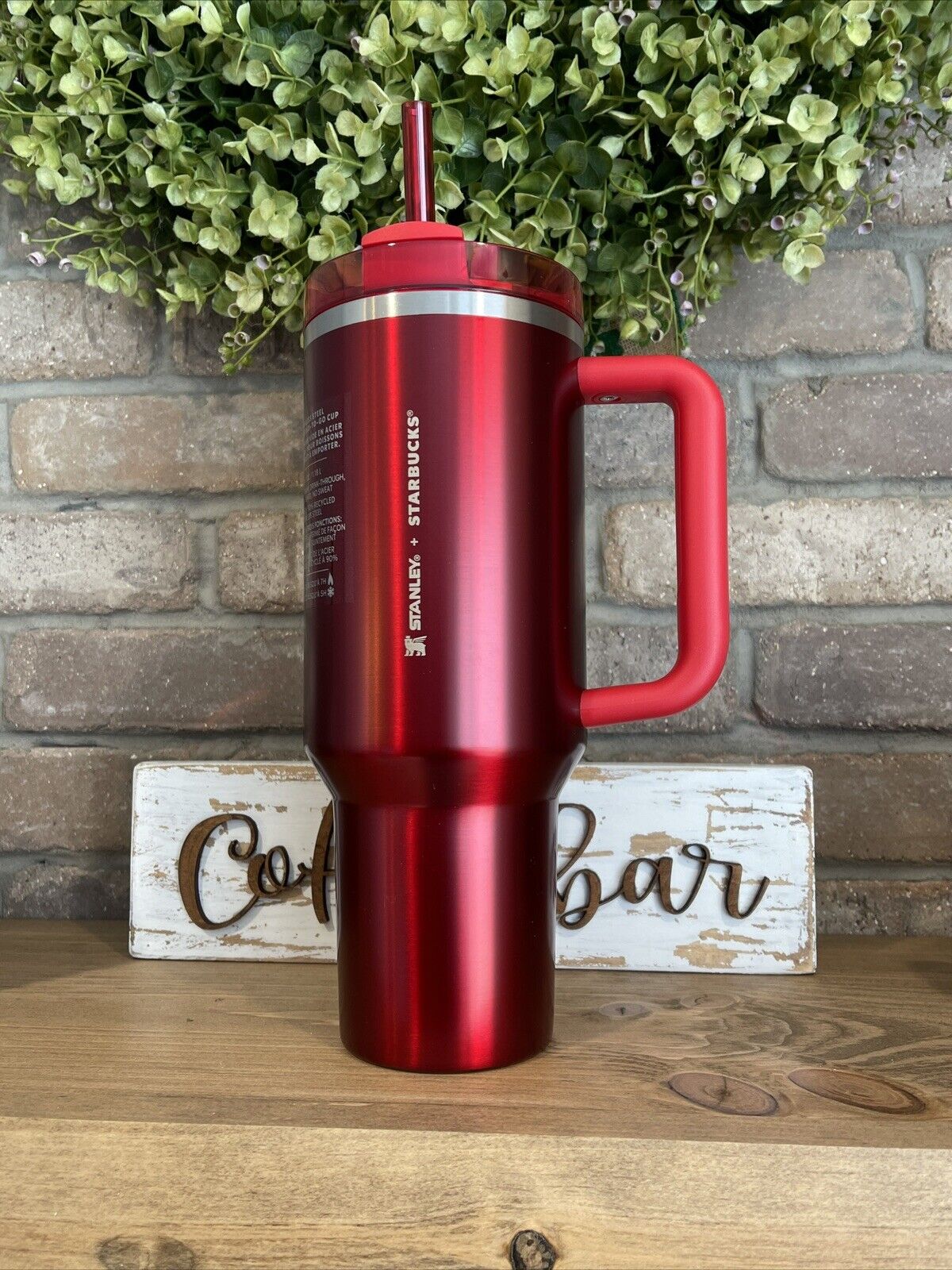 Starbucks X Stanley Holiday 2023 Collab (40 oz) Red Tumbler Mug IN HAND ?? - Sold on eBay December 5th, 2024 for $130.00