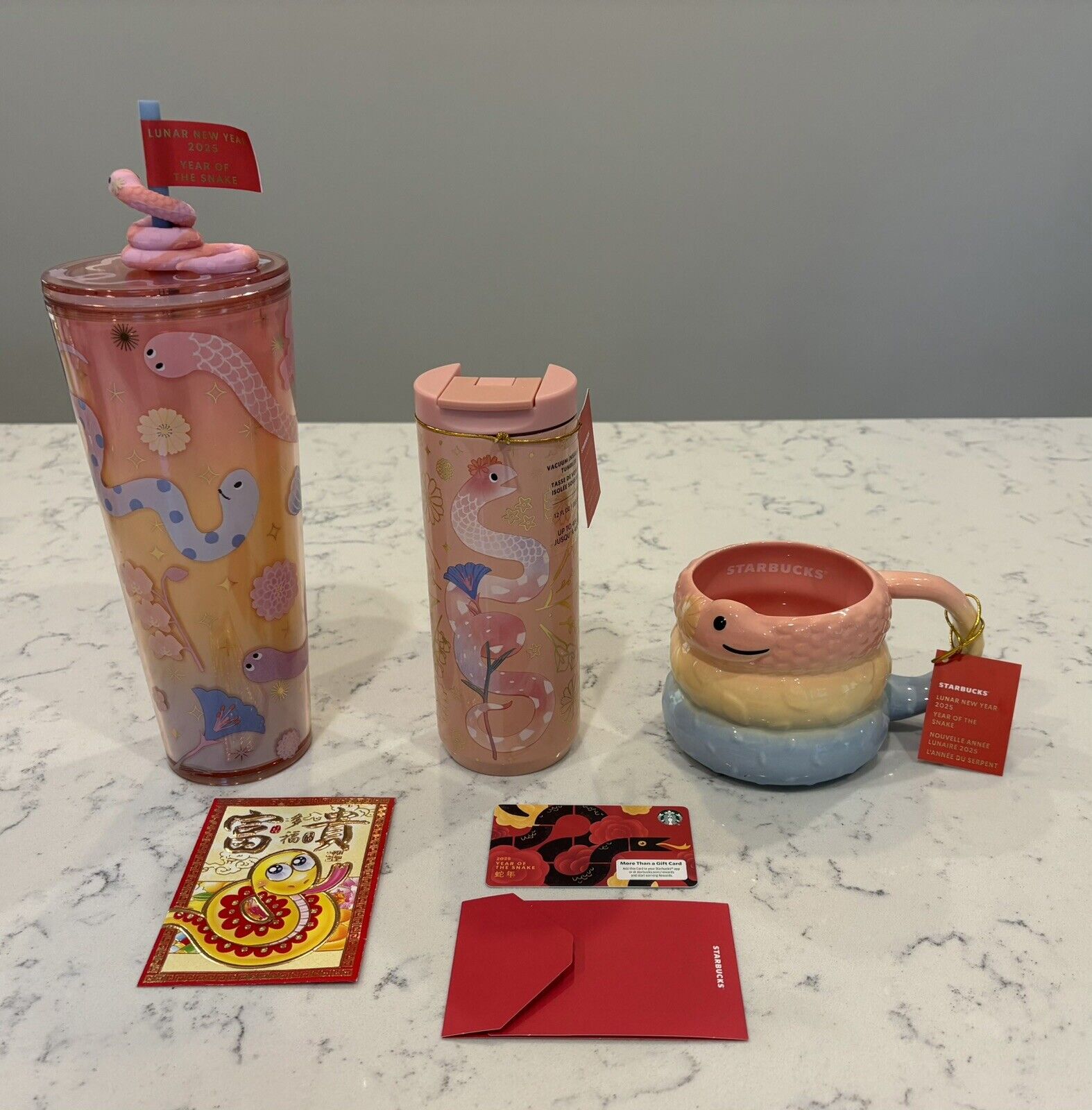 NEW 2025 Starbucks  Lunar New Year Collection Year Of The Snake - Sold on eBay January 11th, 2025 for $128.00