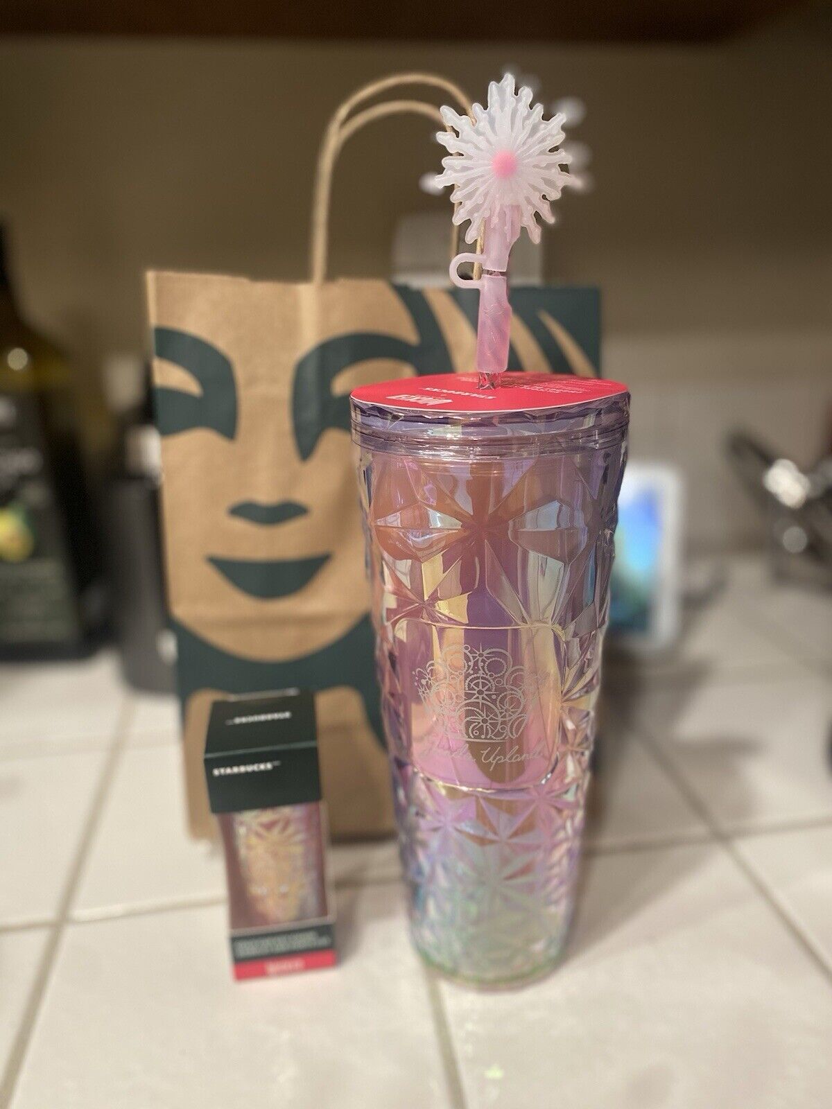 NEW Glinda’s Collection Wicked Starbucks Prism Cold Cup With Wand Straw Topper - Sold on eBay December 3rd, 2024 for $90.00