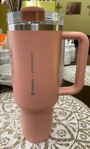 NEW Stanley x Starbucks Target Exclusive 2023 Peach/Pink 40oz Tumbler Cup - Sold on eBay August 29th, 2023 for $145.00