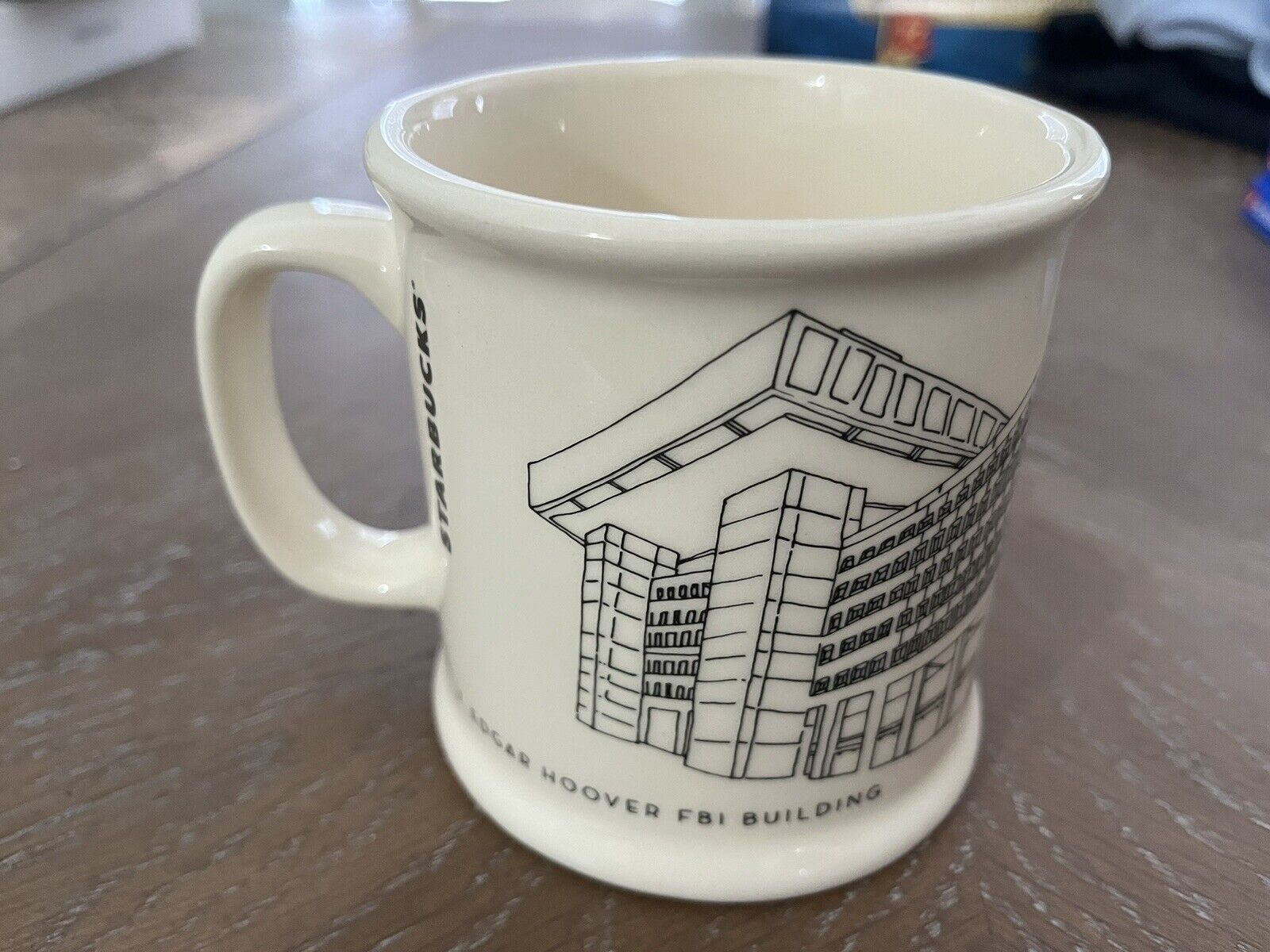 RARE FBI Starbucks Coffee Mug J. Edgar Hoover Building 14 Oz Ceramic Large FBIHQ - Sold on eBay January 7th, 2025 for $110.00