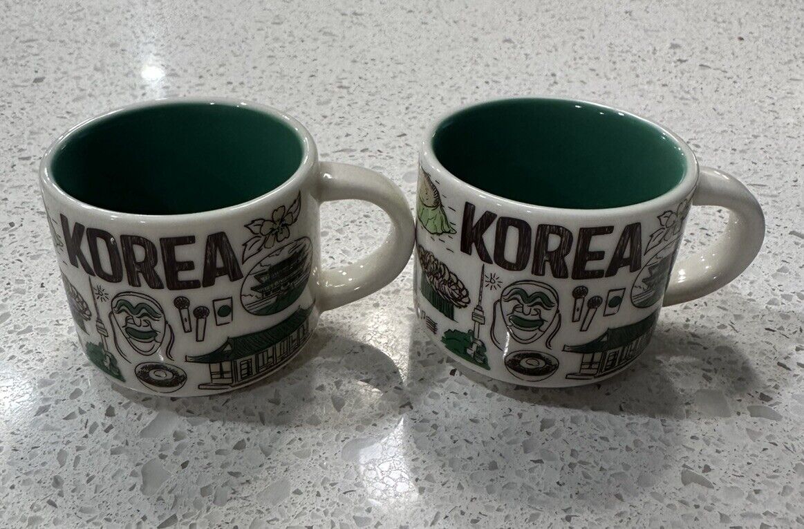 Korea Starbucks 2-mini Mug Cup DEMI 2oz ORNAMENT Been There Series NEW No box - Sold on eBay December 16th, 2024 for $89.99 (1 bids) 