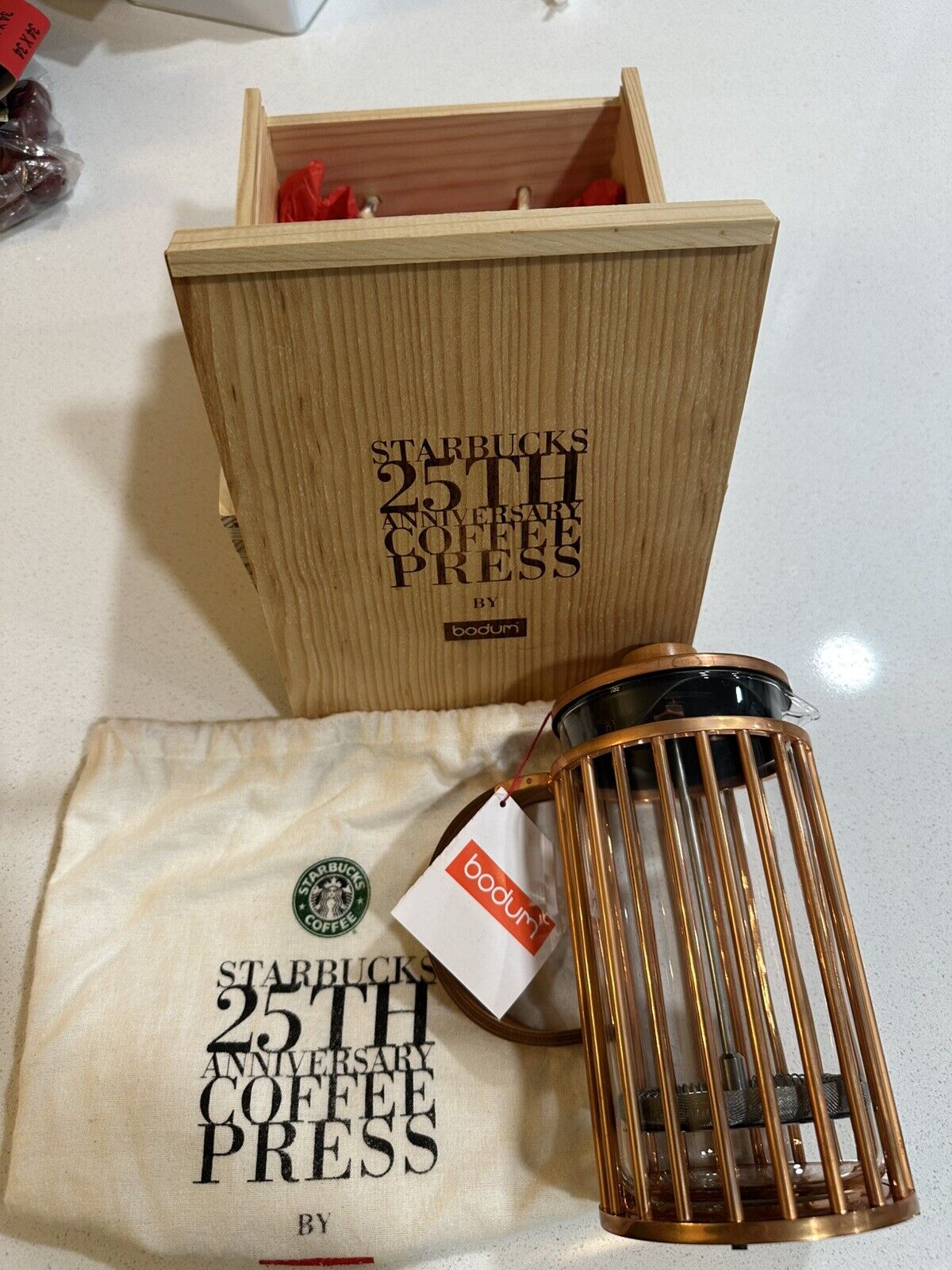 Starbucks 25th Anniversary Copper French Coffee Press Limited Ed 745 Of 1200 - Sold on eBay January 13th, 2025 for $100.00