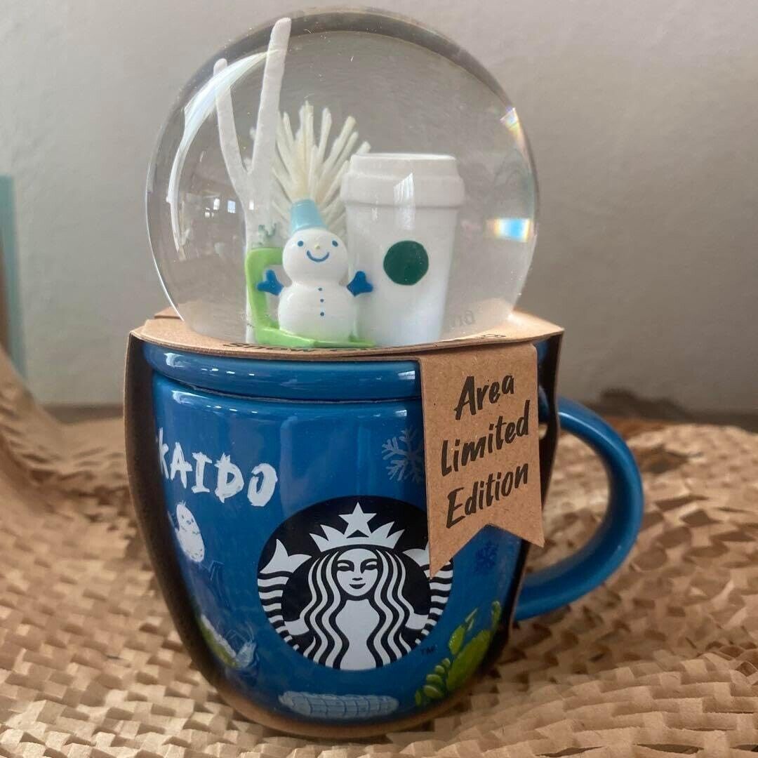 LIMITED EDITION 2024 Starbucks Japan Snow Globe Series HOKKAIDO Mug - Sold on eBay February 7th, 2025 for $69.00