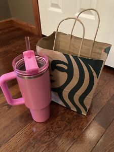 Stanley x Starbucks Winter Pink 40oz Tumbler (2024 Target Exclusive) New In Hand - Sold on eBay January 6th, 2024 for $260.00 (38 bids) 