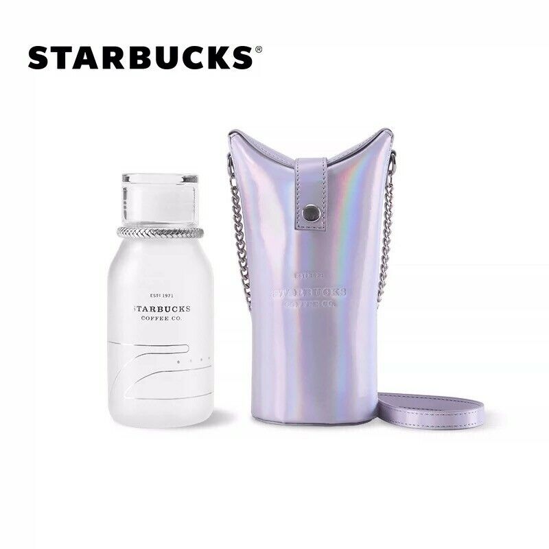 2021 Starbucks China Astronauts White 13oz Glass Tumbler & Laser Bag Bracelet - Sold on eBay December 18th, 2024 for $75.00